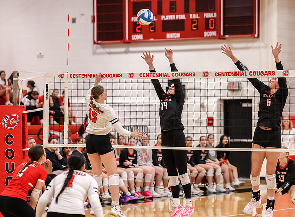 Centennial vs Coon Rapids Girls Varsity Volleyball 126