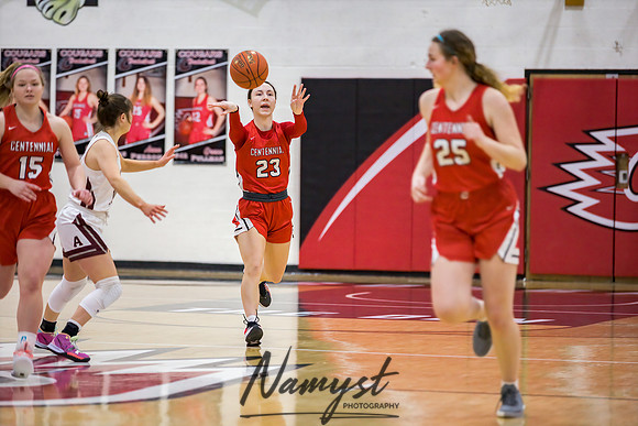 Centennial vs Anoka Girls Varsity Basketball 022