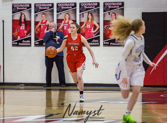 Centennial vs Cambridge-Isanti Girls Varsity Basketball 089