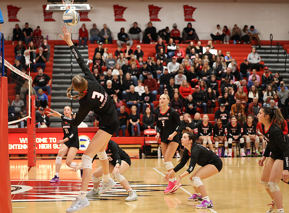 Centennial vs Coon Rapids Girls Varsity Volleyball 119