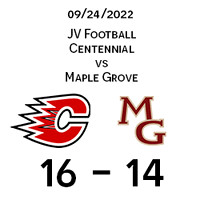 2022 09 24 Centennial JV vs Maple Grove
