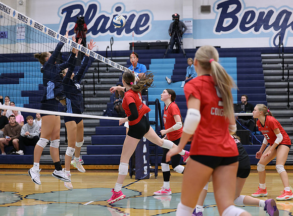 Centennial vs Blaine Girls Varsity Volleyball 123