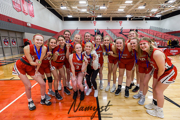 Centennial vs Andover Girls Varsity Basketball 240