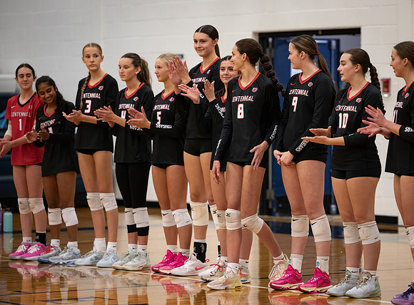 Centennial vs Totino-Grace Girls Varsity Volleyball 12