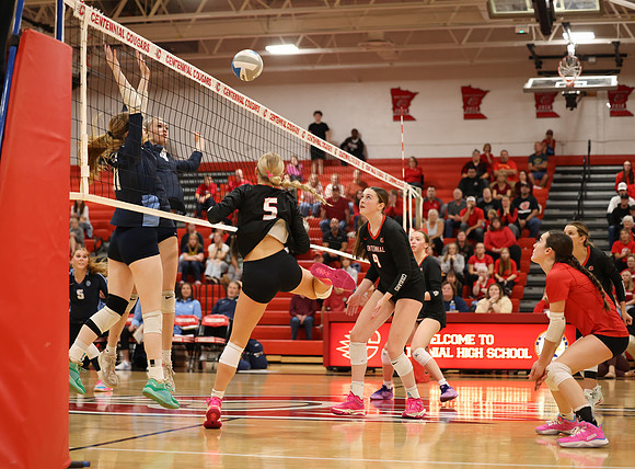 Centennial vs Blaine Girls Varsity Volleyball 290