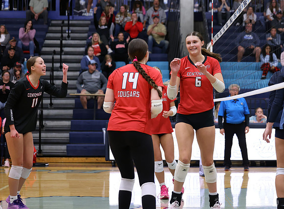 Centennial vs Blaine Girls Varsity Volleyball 86