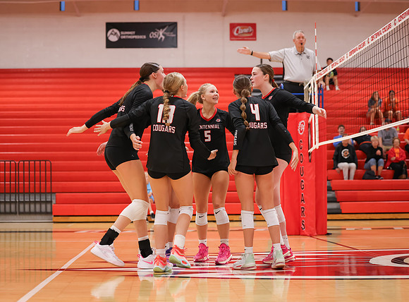 Centennial vs Osseo Girls Varsity Volleyball 90
