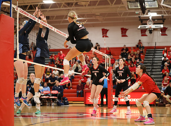 Centennial vs Blaine Girls Varsity Volleyball 267
