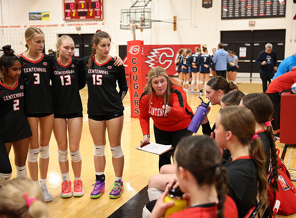 Centennial vs Blaine Girls Varsity Volleyball 154