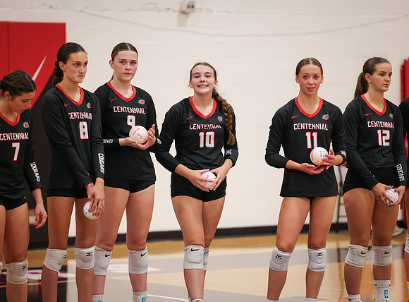 Centennial vs Osseo Girls Varsity Volleyball 18