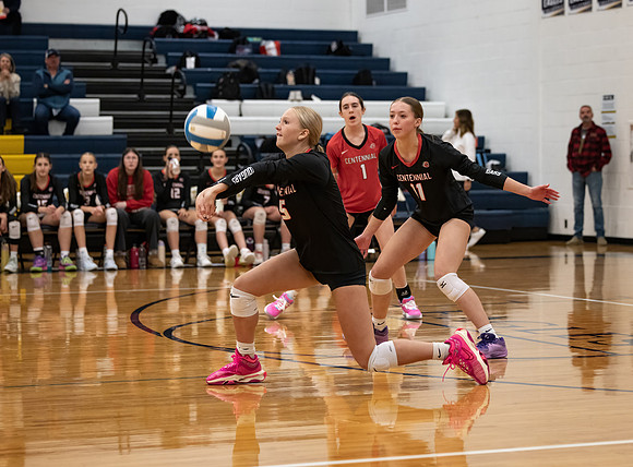 Centennial vs Totino-Grace Girls Varsity Volleyball 35