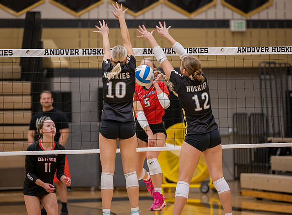 Centennial vs Andover Girls Varsity Volleyball 110