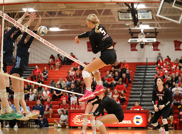 Centennial vs Blaine Girls Varsity Volleyball 86