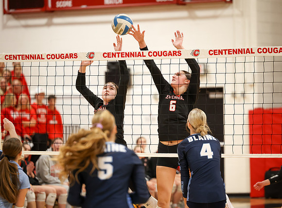 Centennial vs Blaine Girls Varsity Volleyball 111