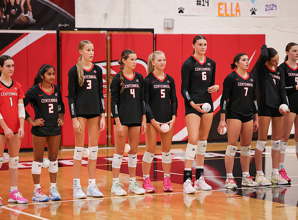 Centennial vs Osseo Girls Varsity Volleyball 19