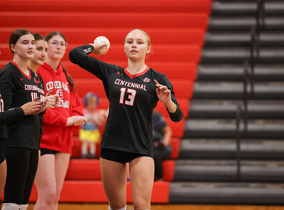 Centennial vs Osseo Girls Varsity Volleyball 27