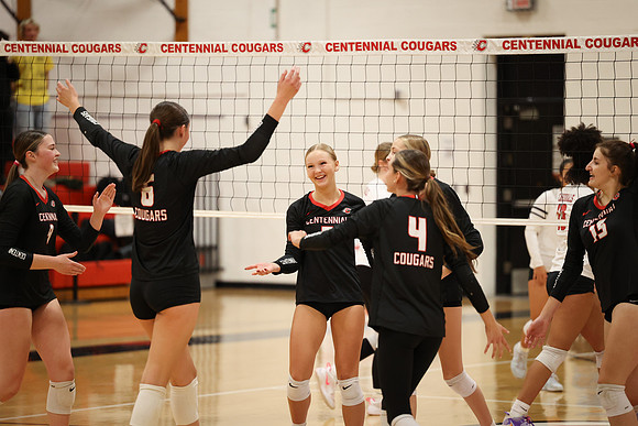 Centennial vs Coon Rapids Girls Varsity Volleyball 85