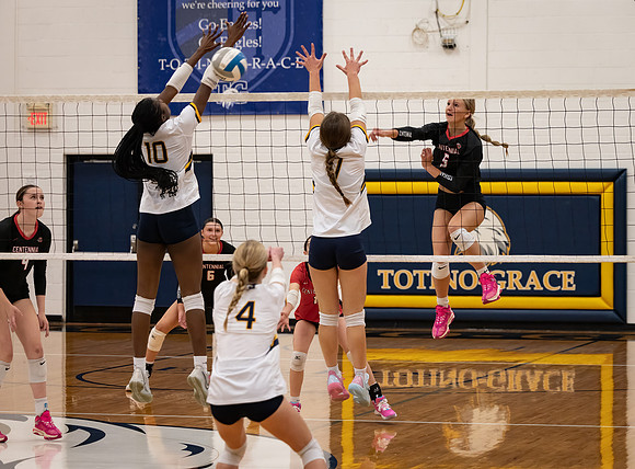 Centennial vs Totino-Grace Girls Varsity Volleyball 186