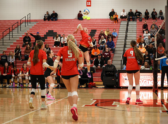 Centennial vs Anoka Girls Varsity Volleyball 319