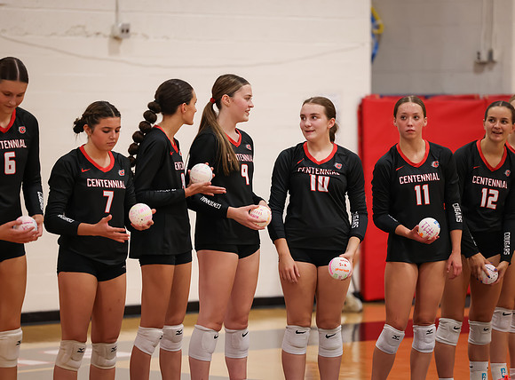 Centennial vs Osseo Girls Varsity Volleyball 16