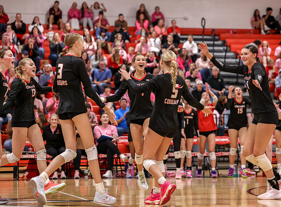 Centennial vs Champlin Park Girls Varsity Volleyball 45