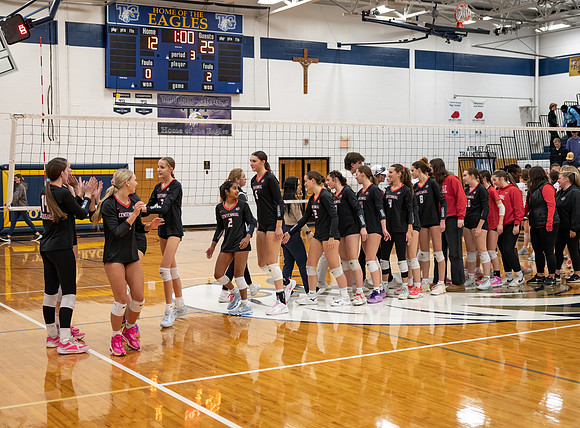 Centennial vs Totino-Grace Girls Varsity Volleyball 255