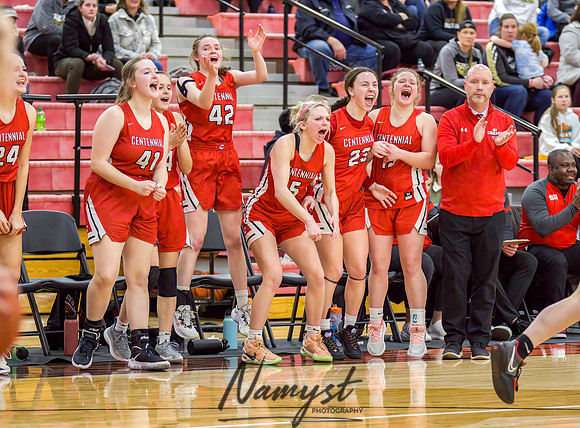 Centennial vs Andover Girls Varsity Basketball 175