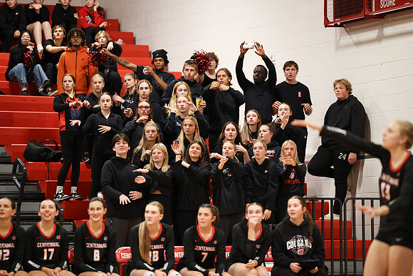 Centennial vs Coon Rapids Girls Varsity Volleyball 48