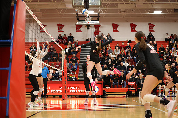 Centennial vs Coon Rapids Girls Varsity Volleyball 43