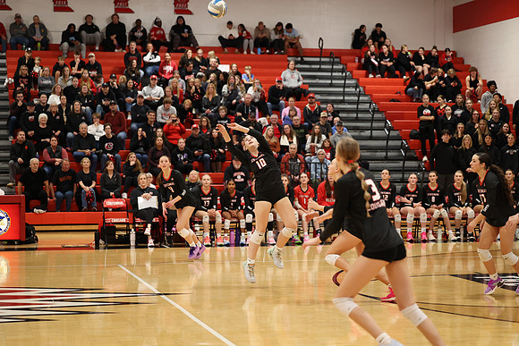 Centennial vs Coon Rapids Girls Varsity Volleyball 112