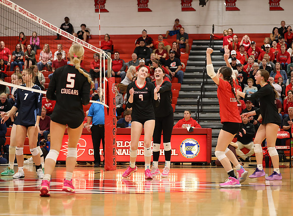 Centennial vs Blaine Girls Varsity Volleyball 263