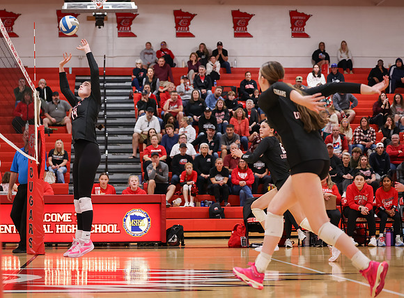 Centennial vs Hopkins Girls Varsity Volleyball 53