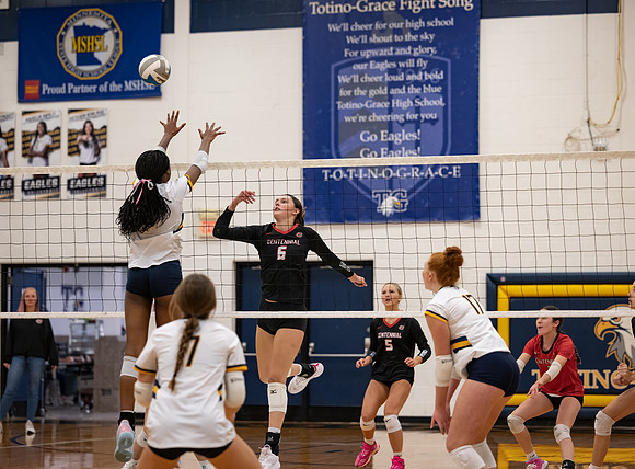 Centennial vs Totino-Grace Girls Varsity Volleyball 174