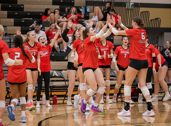Centennial vs Andover Girls Varsity Volleyball 157