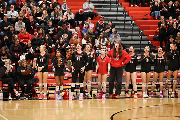 Centennial vs Coon Rapids Girls Varsity Volleyball 107