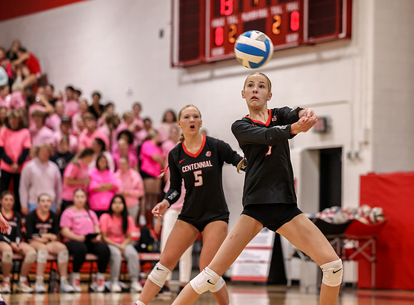 Centennial vs Champlin Park Girls Varsity Volleyball 49