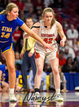 Centennial vs STMA Girls Basketball - State Tournament 089