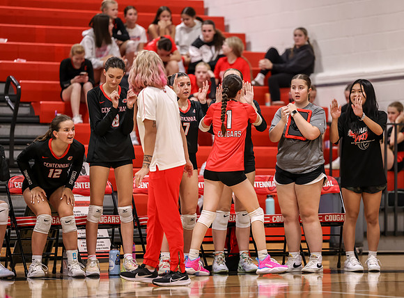 Centennial vs Coon Rapids Girls Varsity Volleyball 54
