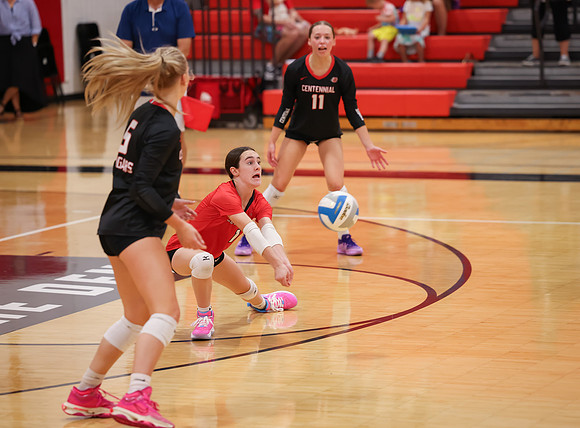 Centennial vs Osseo Girls Varsity Volleyball 70