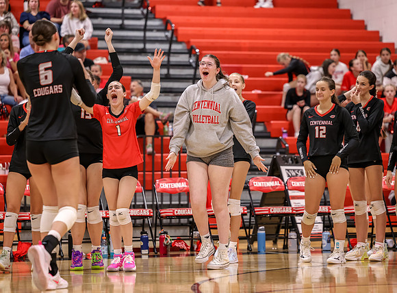 Centennial vs Coon Rapids Girls Varsity Volleyball 58