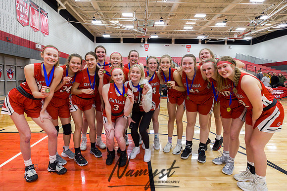 Centennial vs Andover Girls Varsity Basketball 238