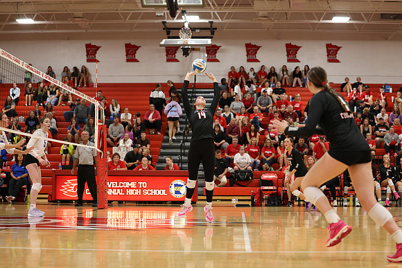 Centennial vs Cambridge-Isanti Girls Varsity Volleyball 136