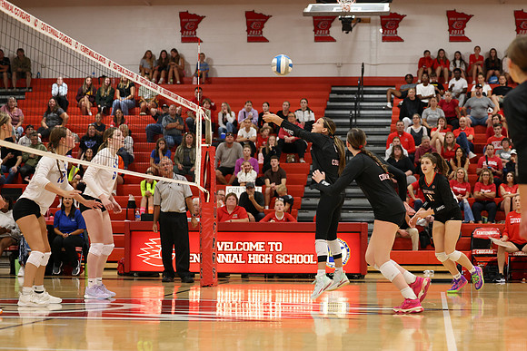 Centennial vs Cambridge-Isanti Girls Varsity Volleyball 175