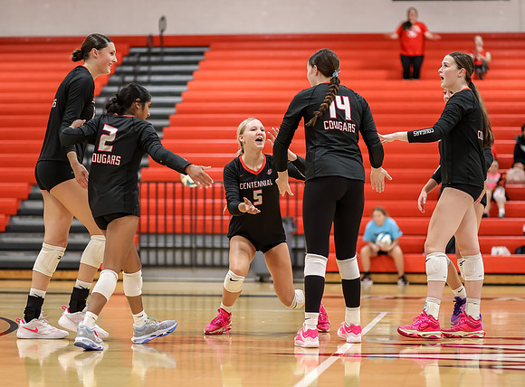 Centennial vs Coon Rapids Girls Varsity Volleyball 89