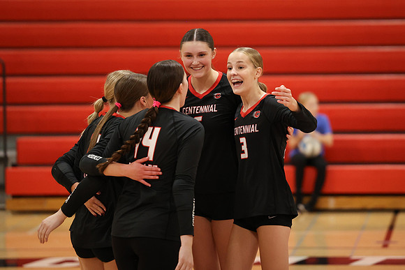 Centennial vs Coon Rapids Girls Varsity Volleyball 152