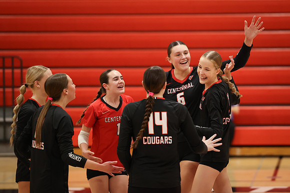 Centennial vs Coon Rapids Girls Varsity Volleyball 150