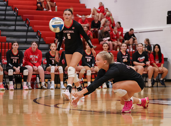 Centennial vs Osseo Girls Varsity Volleyball 48