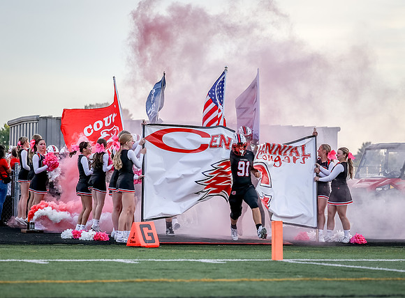 Centennial vs Maple Gove Varsity Football 77