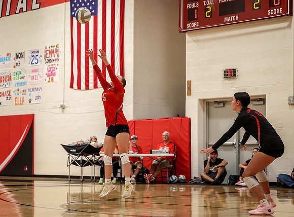 Centennial vs Mounds View Girls B Volleyball 69