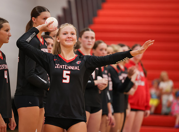 Centennial vs Osseo Girls Varsity Volleyball 23